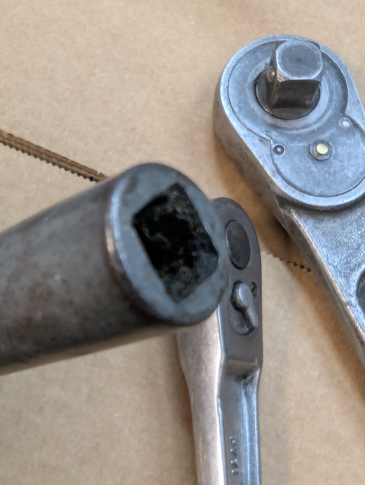 Antique lot 6 Snap-On Ratchets Speed Wrench & sockets ½, 3/8, ¼, 71M, FV71, M44