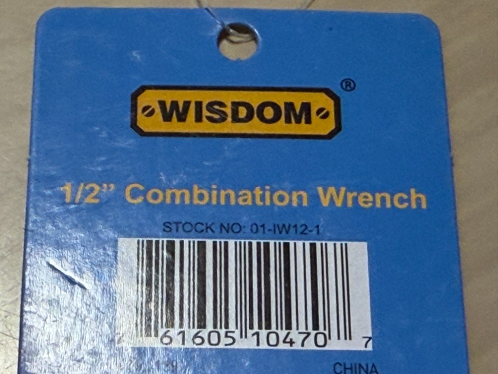 New Combination Wrench 12 Point SAE Standard 1/2 Inch 5″ long Drop Forged
