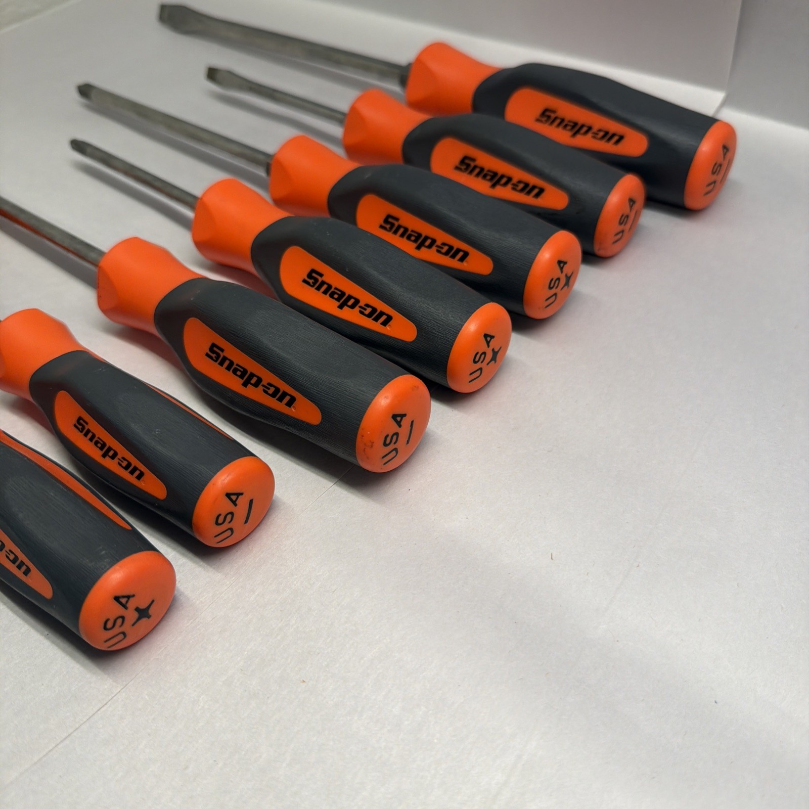Snap On 9 Piece Screwdriver Set Red Soft Grip