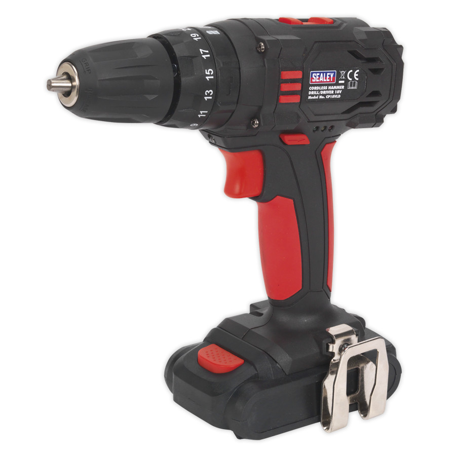 Sealey CP18VLD Cordless Hammer Drill/Driver 10mm 18V 1.5Ah Lithium-ion