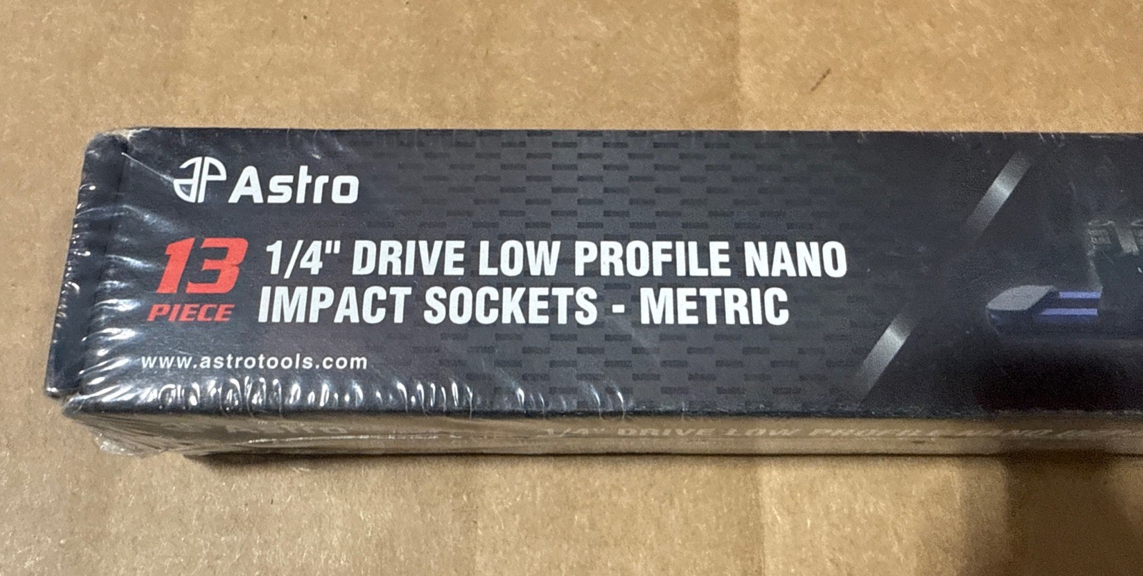 Astro 13pc 1/4″ Drive Low Profile Nano Impact Sockets Metric 4mm-15mm 78113 NEW