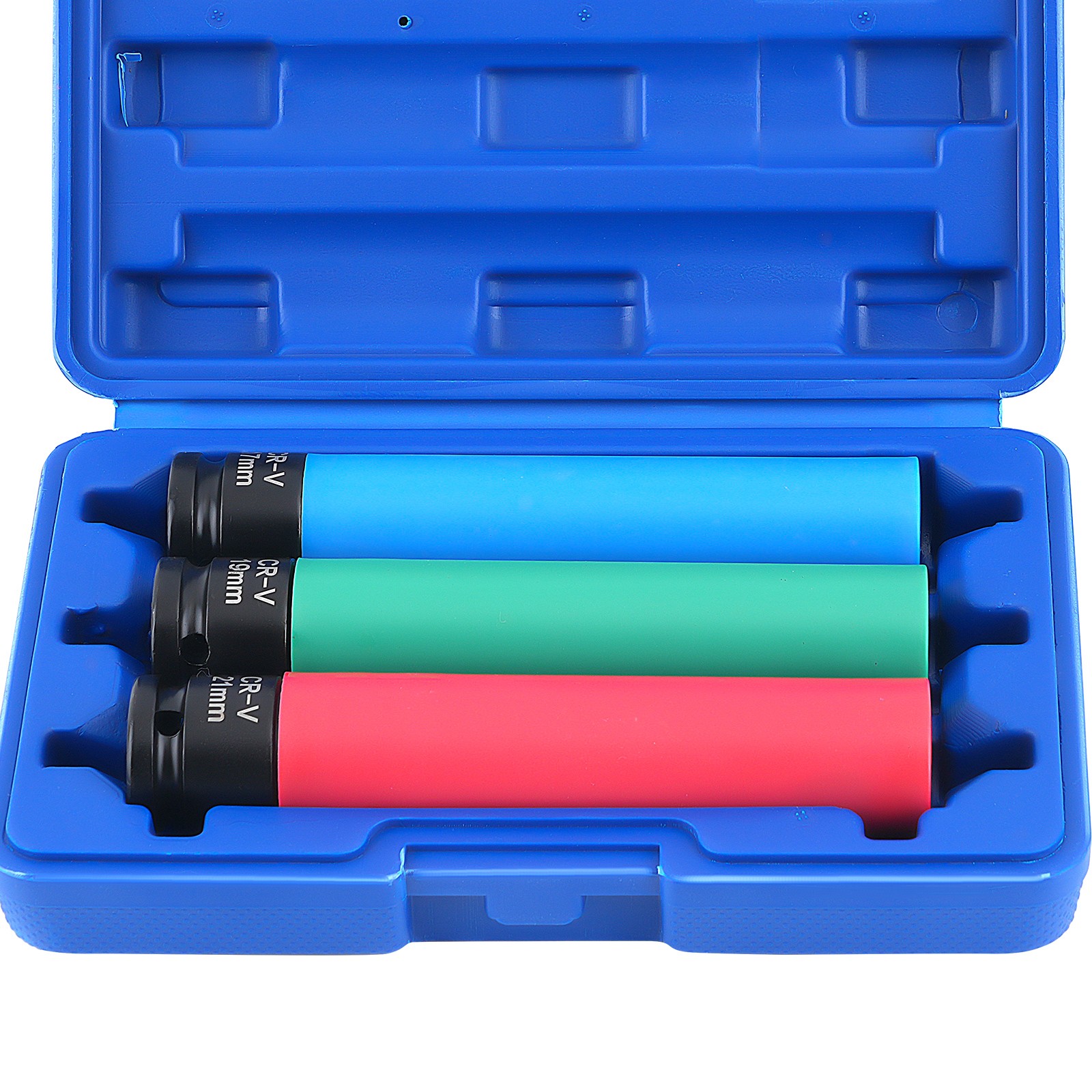 1/2» Drive Impact Socket Set 17mm 19mm 21mm 3Pcs Wheel Nut Wrench 50bc