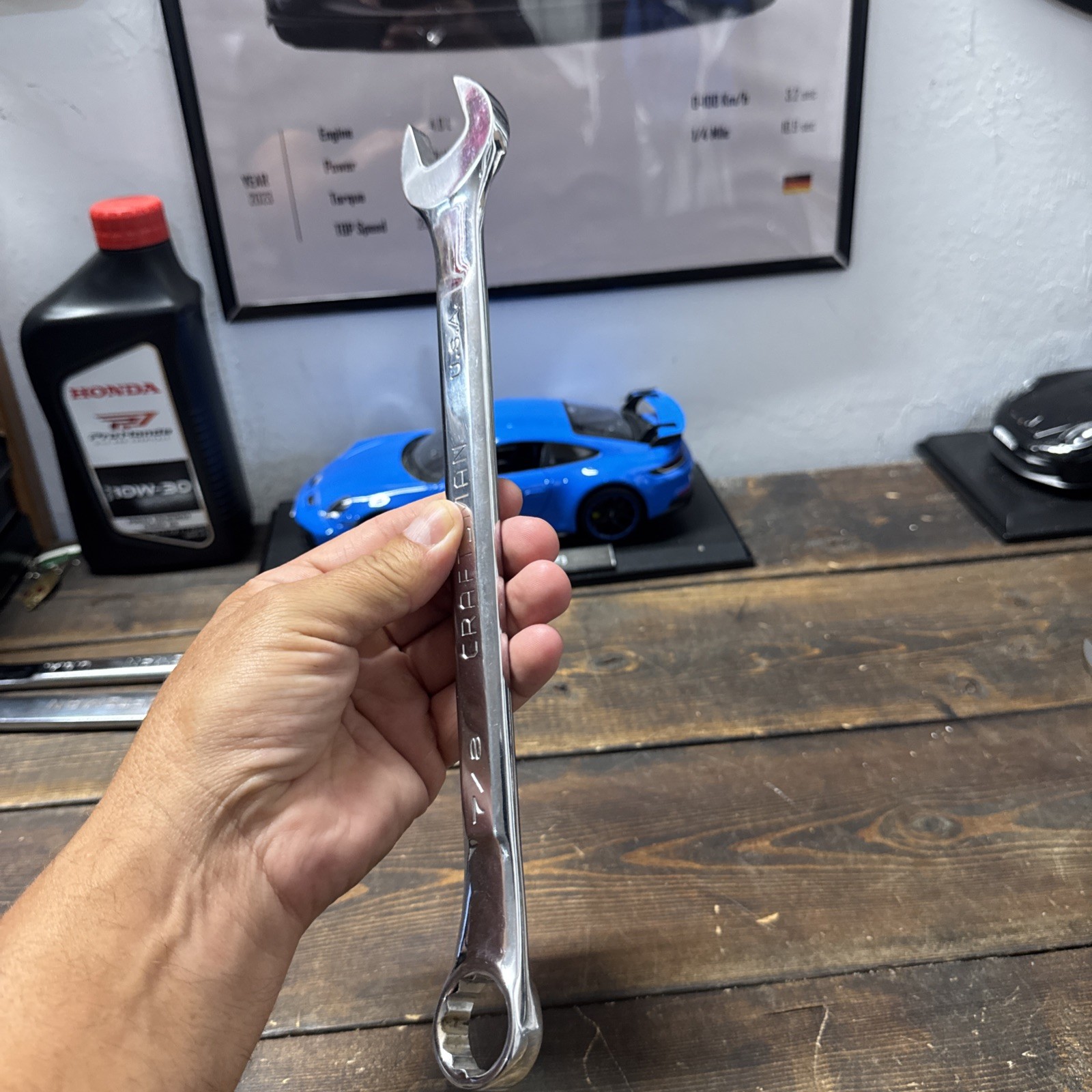 Nice USA Craftsman PRO 42241 7/8″ Raised Panel Full Polish Wrench-No Etchings