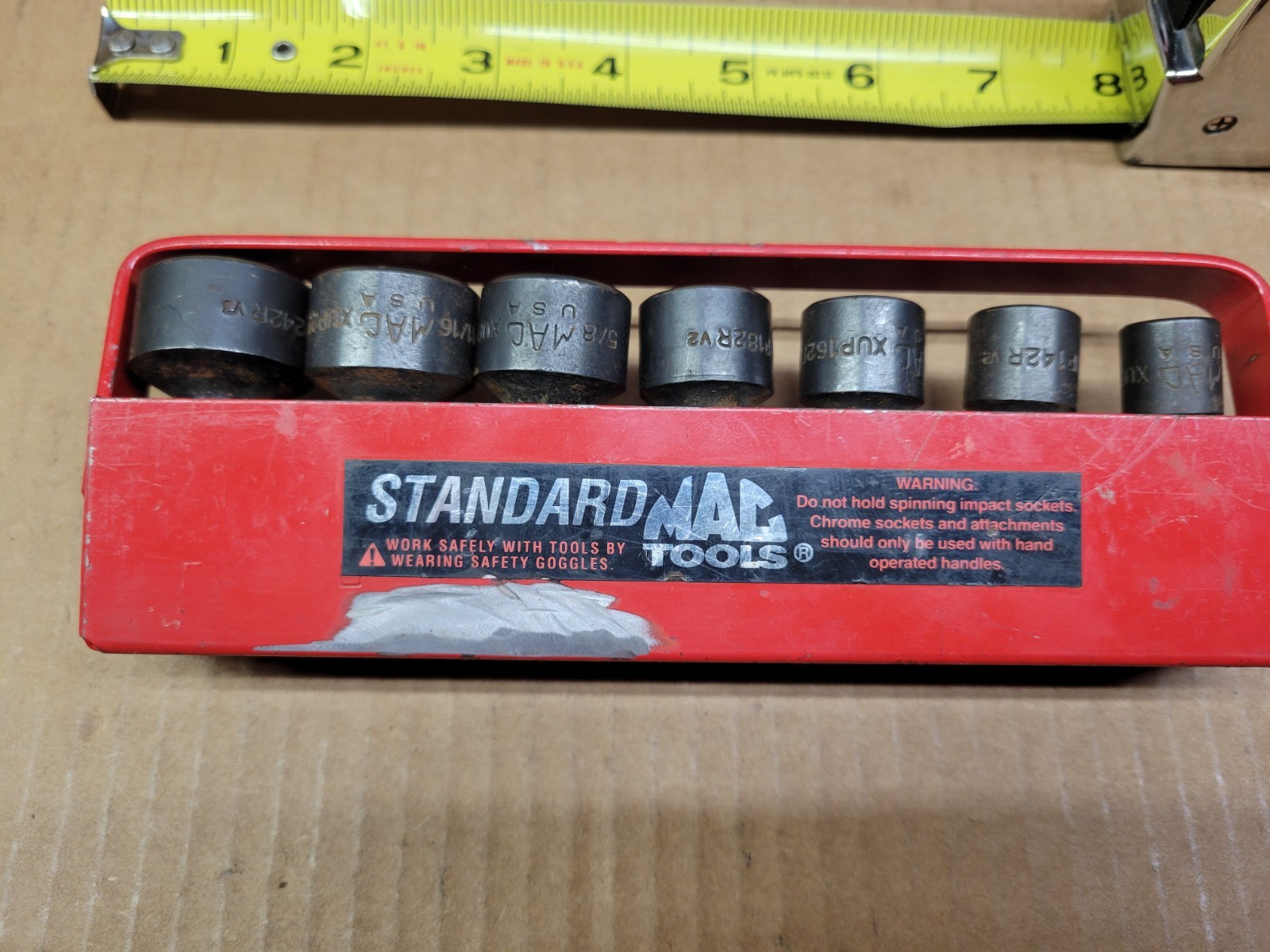 Mac Tools USA 7-Piece 3/8″ Drive 12-Point Impact Swivel Socket Set 3/8 – 3/4″