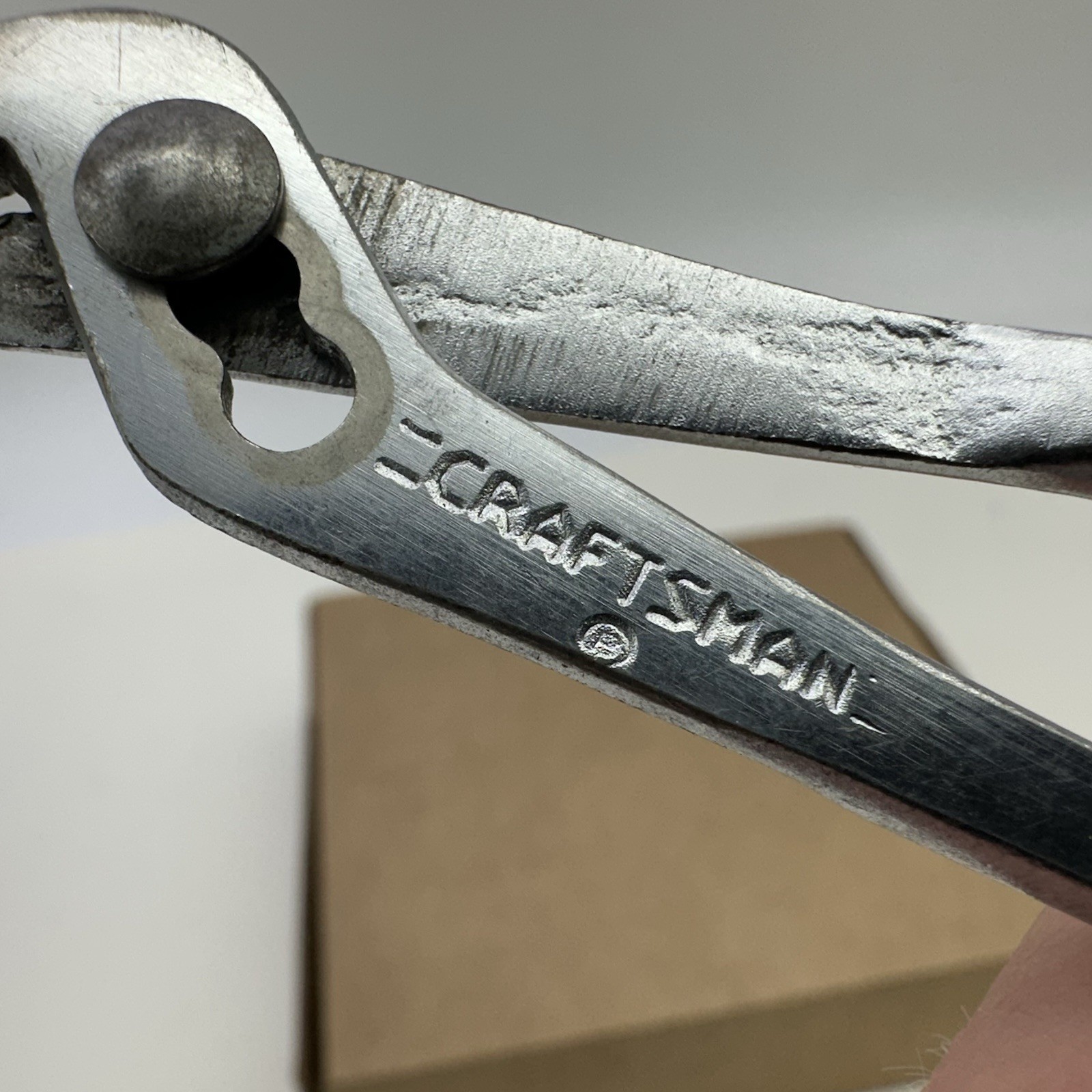 Vintage =CRAFTSMAN= Circle P ℗ Mini Adjustable Slip Joint Ignition Pliers 5″ USA