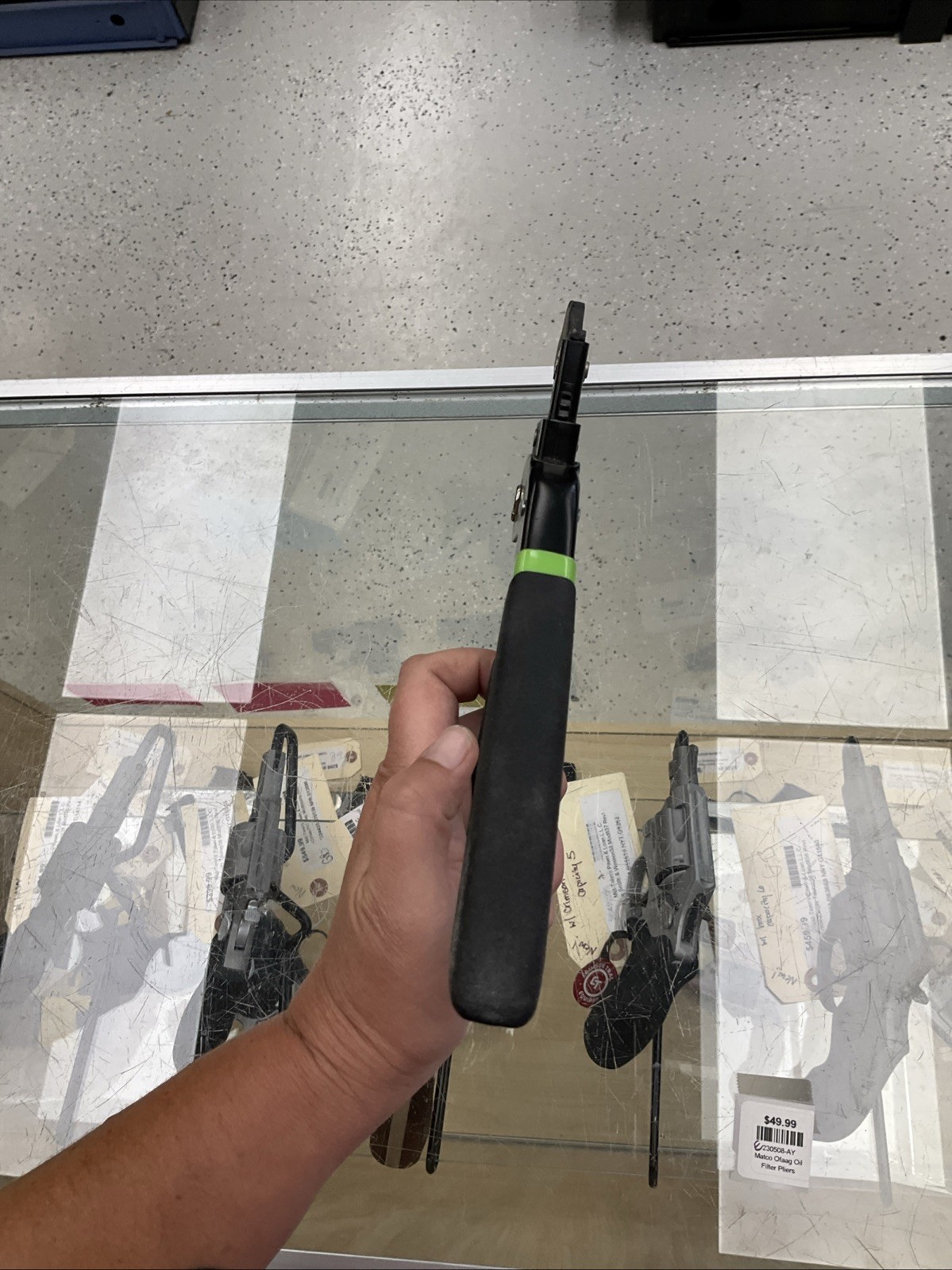 Matco Tools AUTO-ADJUSTABLE OIL FILTER PLIERS – Green OFAAG 230508