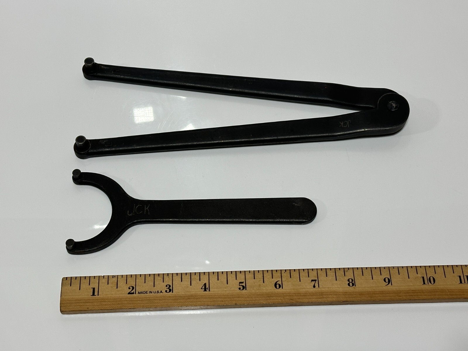 Martin Tools USA 2pc Spanner Wrench Set Lot, 428 SAE 2-1/4 & 484 Sprocket & Gear
