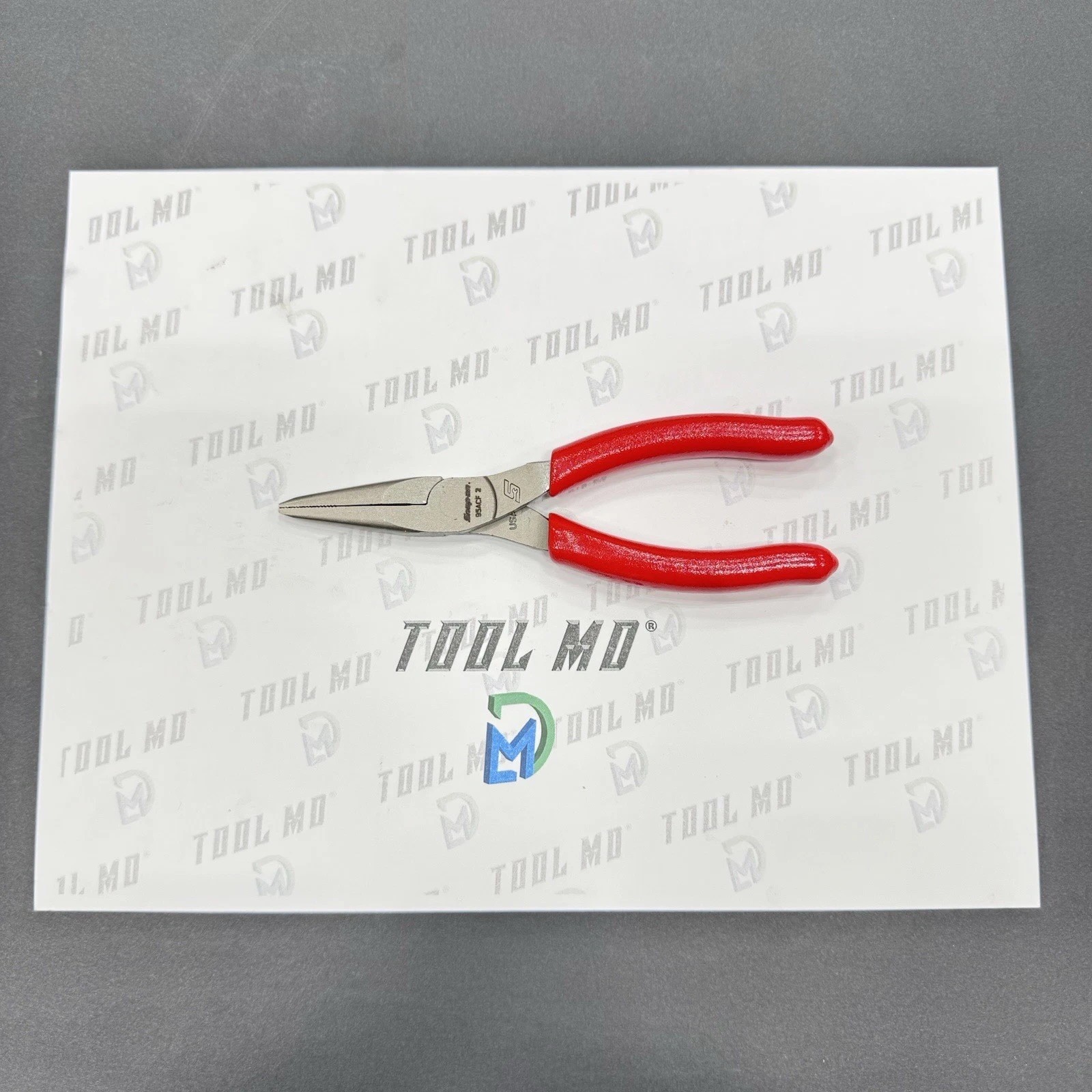Snap-on Tools USA NEW RED 6″ Soft Grip Talon Grip Needle Nose Pliers 95ACF