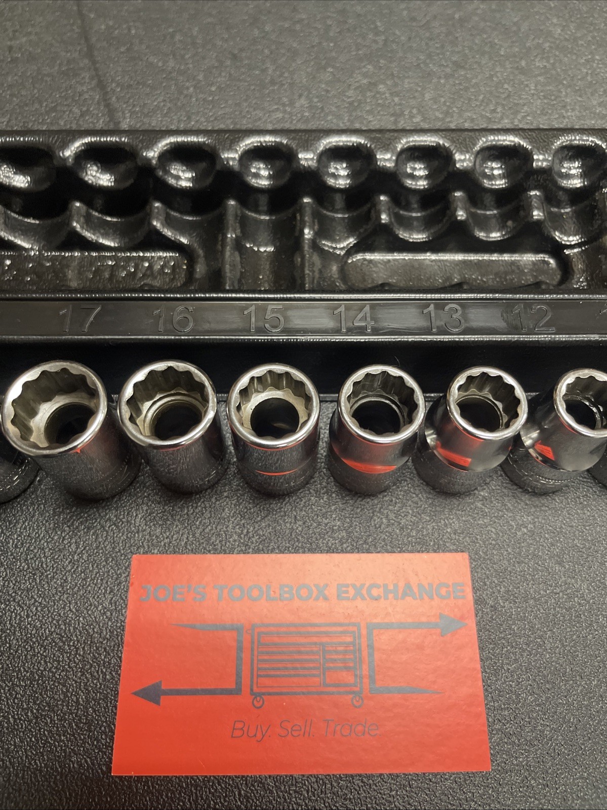 Snap-On NEW 310SWMYA 10-Pc 1/2″ Dr 12-Pt Metric Flank Drive Shallow Socket Set