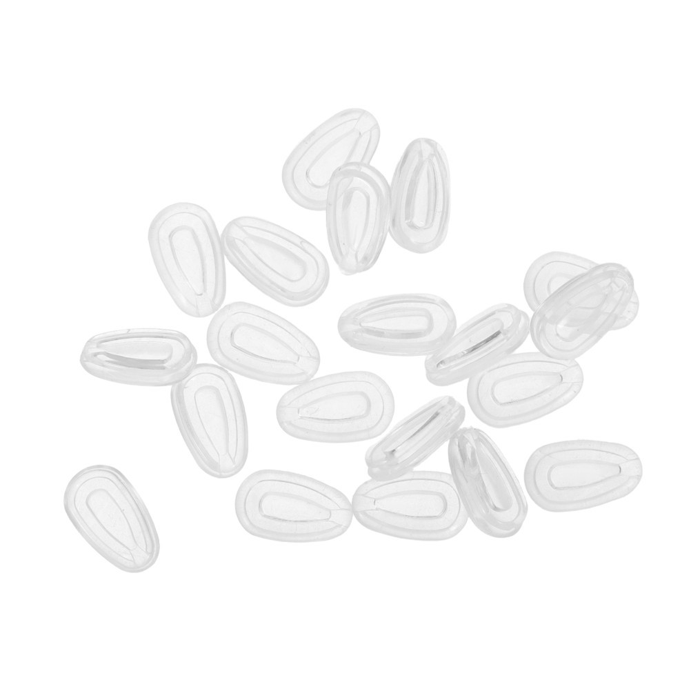10 Pairs Transparent Silicone Nose Pads For Glasses Eyewear Nose Bridge Support
