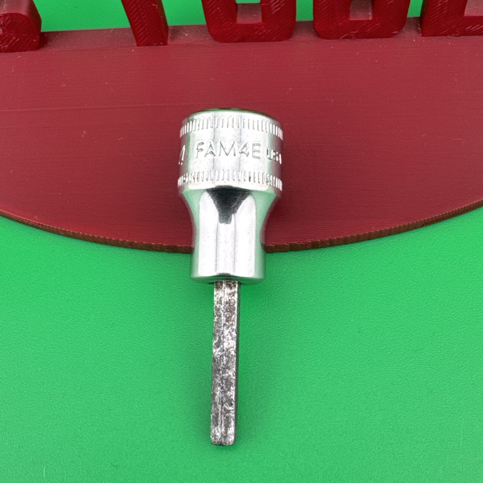 Snap On FAM4E 3/8″ Drive Metric 4mm Hex Bit Chrome Socket 2