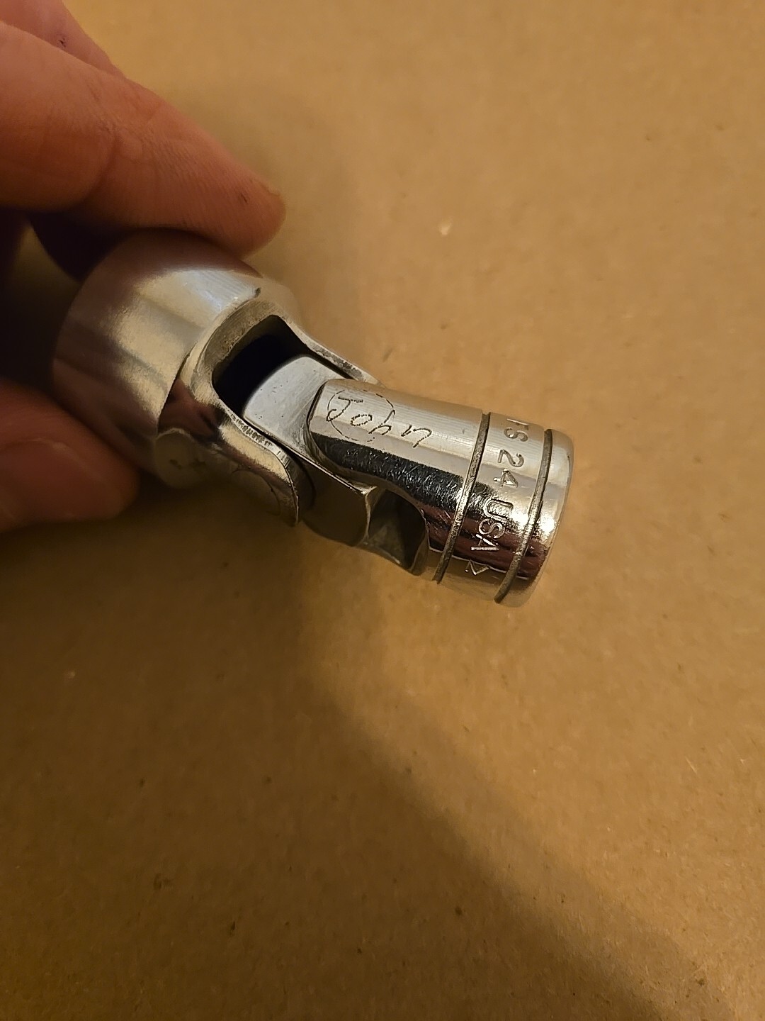 Snap On 3/8″ Drive 3/4″ 6PT SAE Chrome Universal Swivel Socket FS24