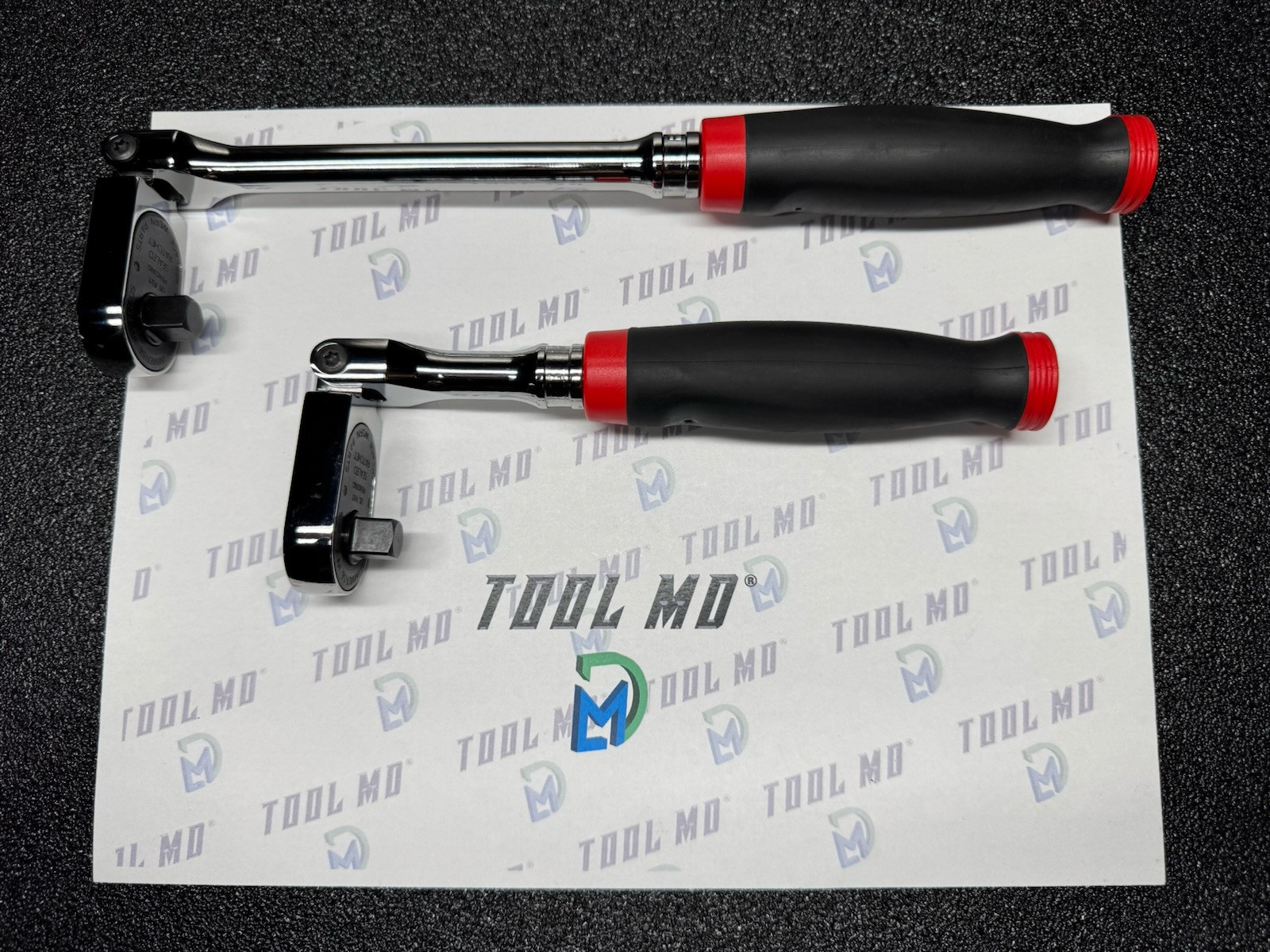 Snap-on Tools USA NEW RED 2-Piece 3/8” Drive SOFT GRIP Ratchet Set RAT2FHFR
