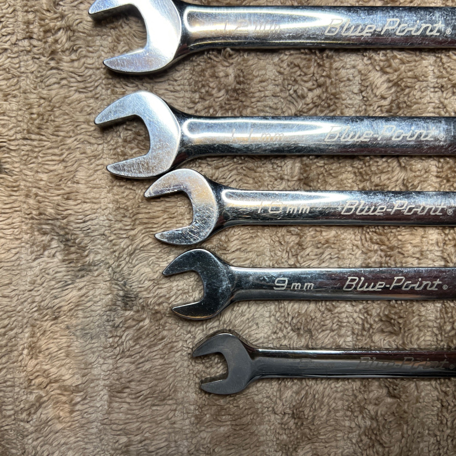 Blue Point BOERM712 11pc Metric Ratcheting Reversible Wrench Set 8-19mm *READ*