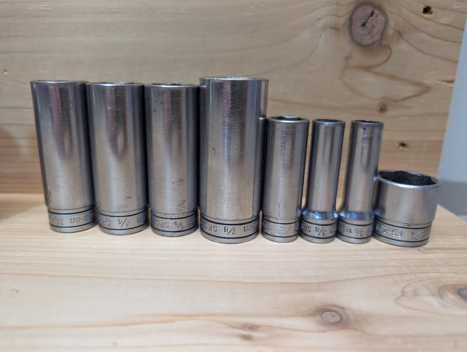 Vintage SNAP ON 31 pc Sae 1/2″,3/8″, 1/4″ Drive Mixed Socket Lot/Wrenches/Cutter
