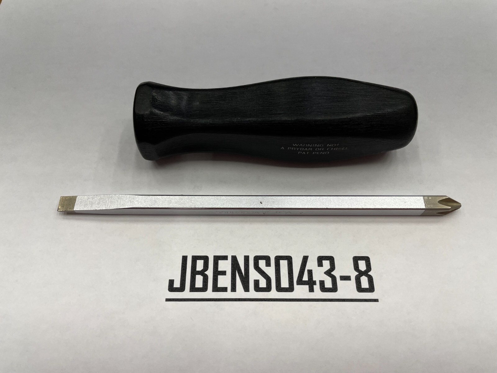 Snap-on Tools MINT RARE BLACK Hard Grip Interchangeable Blade Screwdriver SDDD42