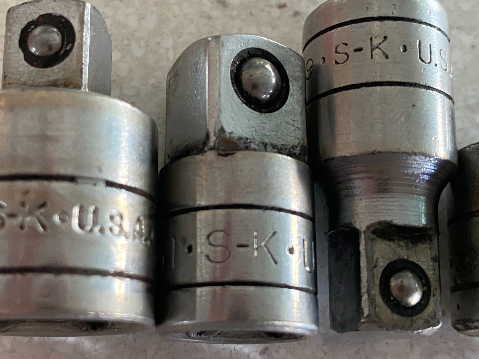 SK Tools Socket Reducer Adapter USA Lot of 4 1/2″ 3/8″ 1/4″ & 3/8″ Extension