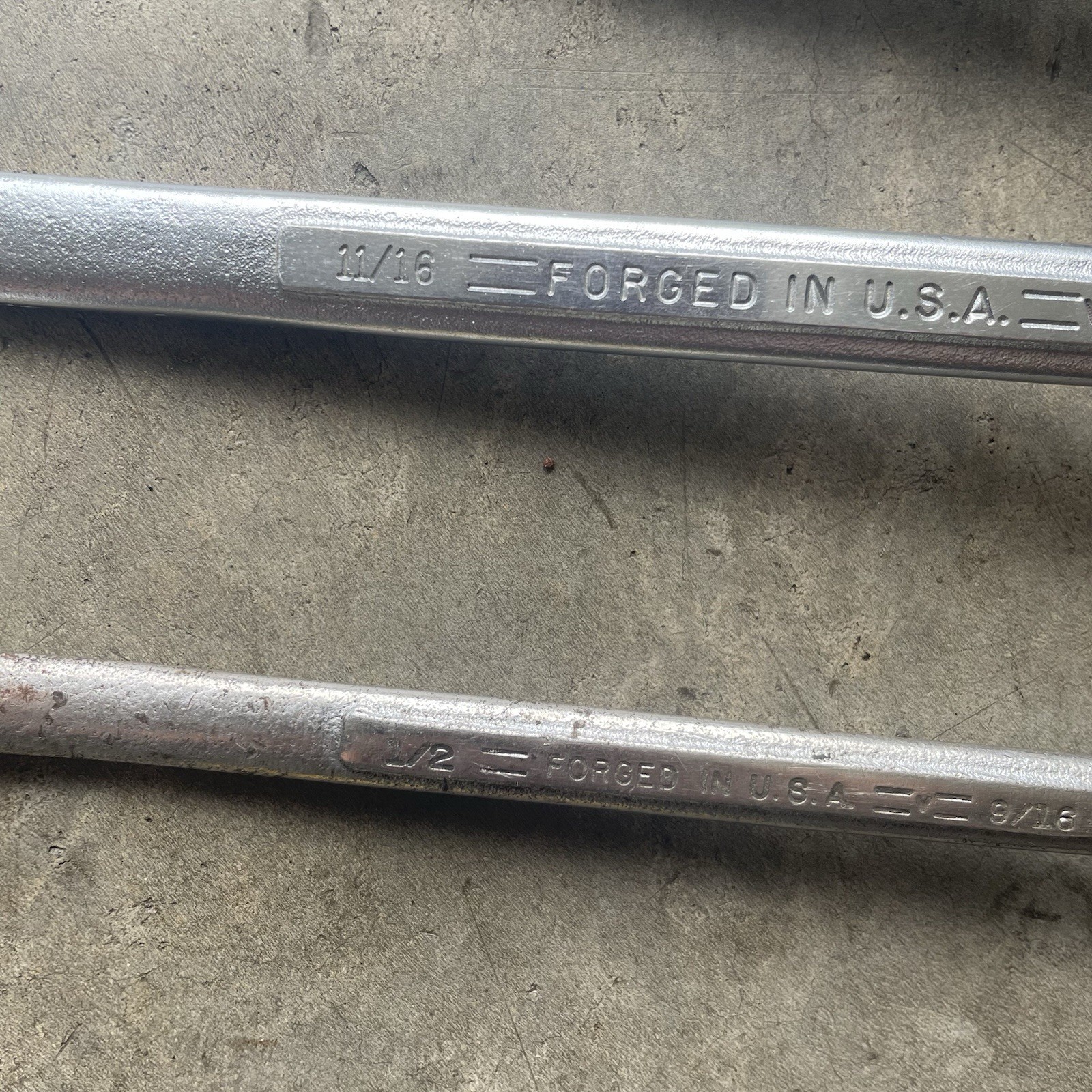 Vintage Craftsman 4pc 12 point SAE Double Offset Box End Wrench Set USA Made =V=