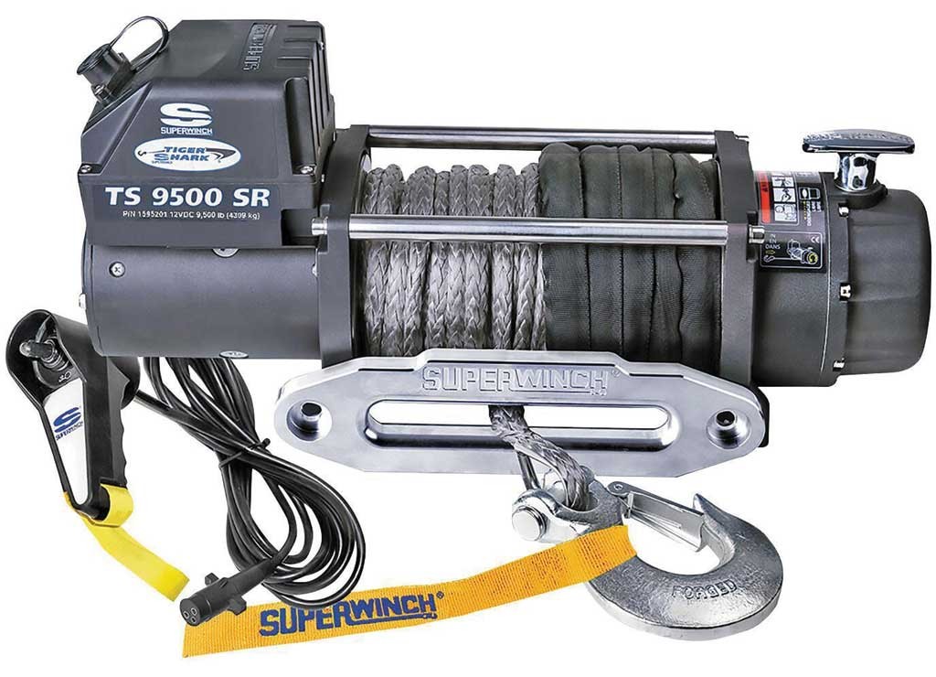 Superwinch Tiger Shark 9.5SR Winch 9500 lb Synthetic Rope Recovery Towing