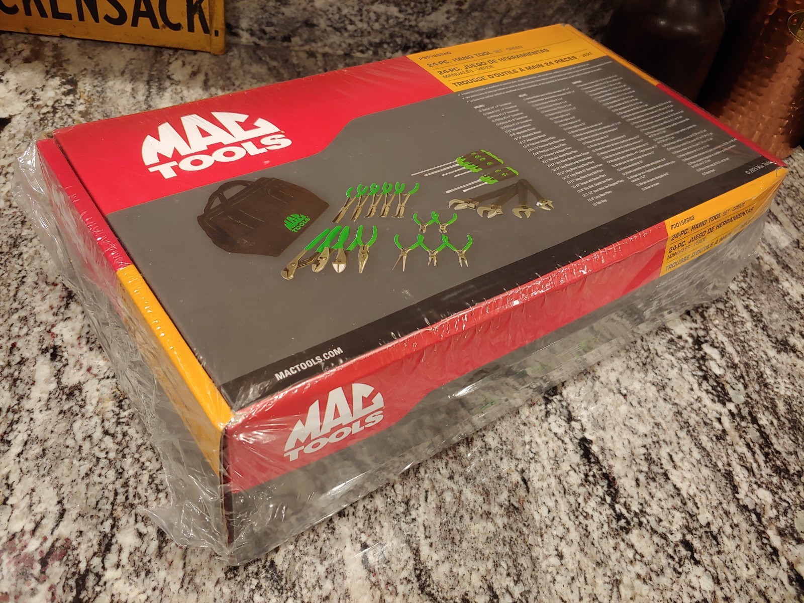 Mac Tools 24pc Set – Pliers, Screwdrivers, Adjustable Wrenches – GREEN – SEALED