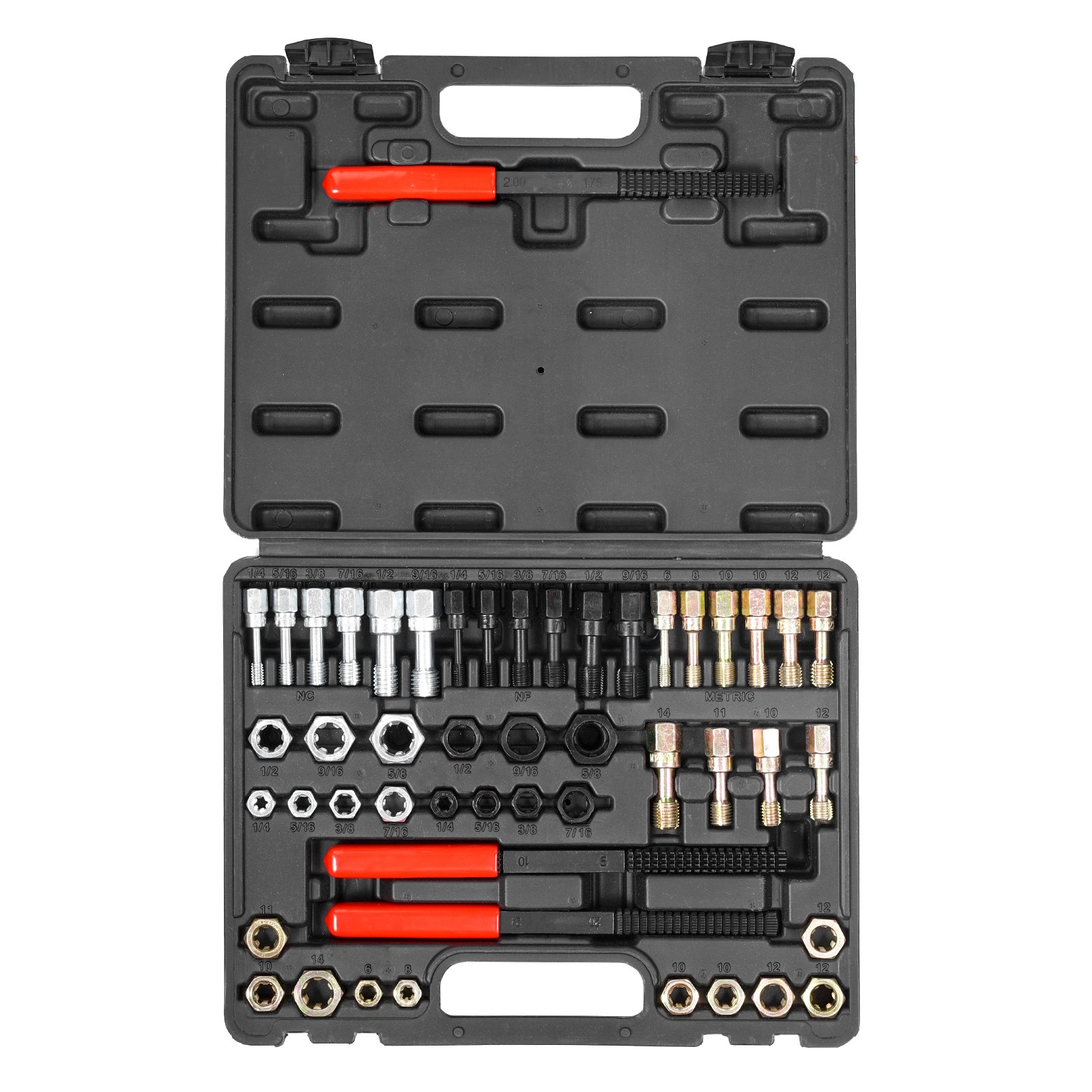 Uimoso 49PCS Thread Chaser Set for UNC, UNF, and Metric Thread Repair Tools