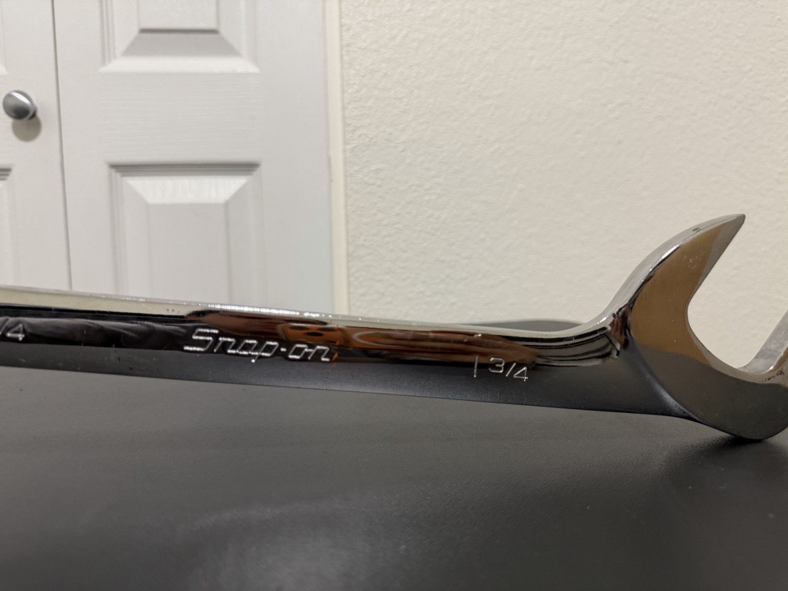 Snap-on 1-3/4″ SAE 4 Way Open-End Angle Head Chrome Wrench VS56B