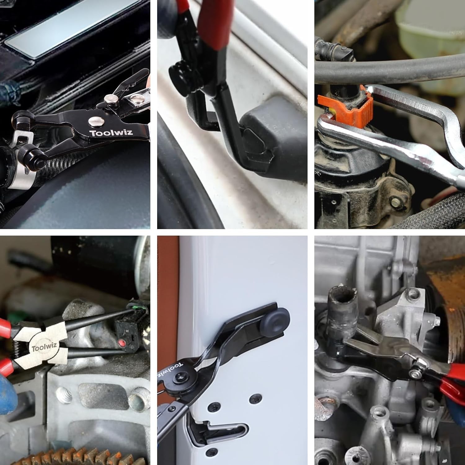 Ergonomic 6-Piece Fuel Line Removal Tool Set with Rust-Resistant Carbon Steel