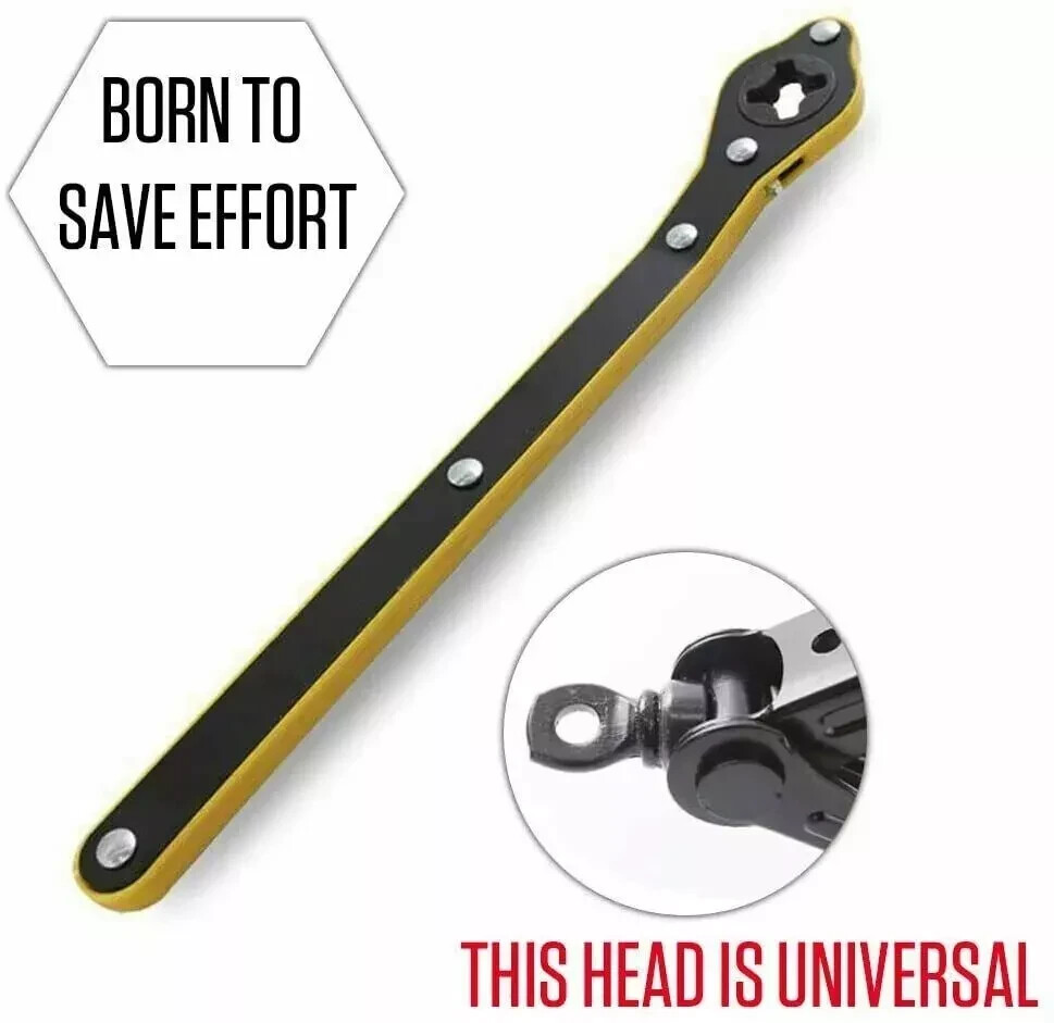 Auto Labor-Saving Car Scissor Jack Ratchet Wrench Garage Tire Wheel Lug Wrench