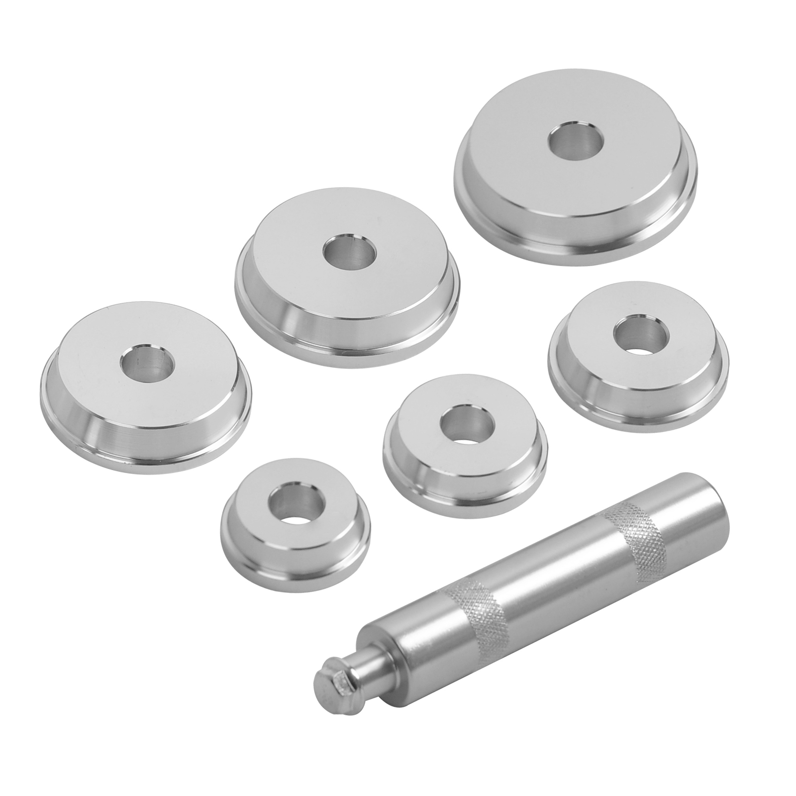 7pc Bearing Race And Seal Driver Tool Set 1.555″ 1.75″ 1.965″ 2.32″ 2.48″ 2.559″