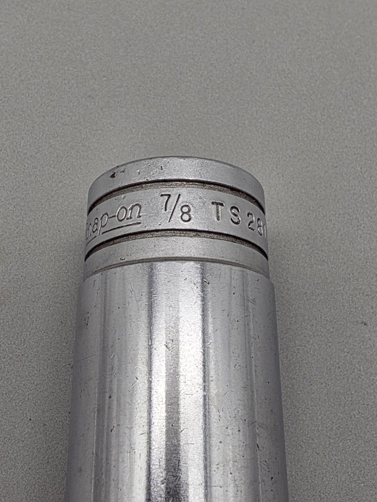 Snap-On Tools 1/2″ Drive 7/8″ 6 Point Deep Socket SAE TS281 USA