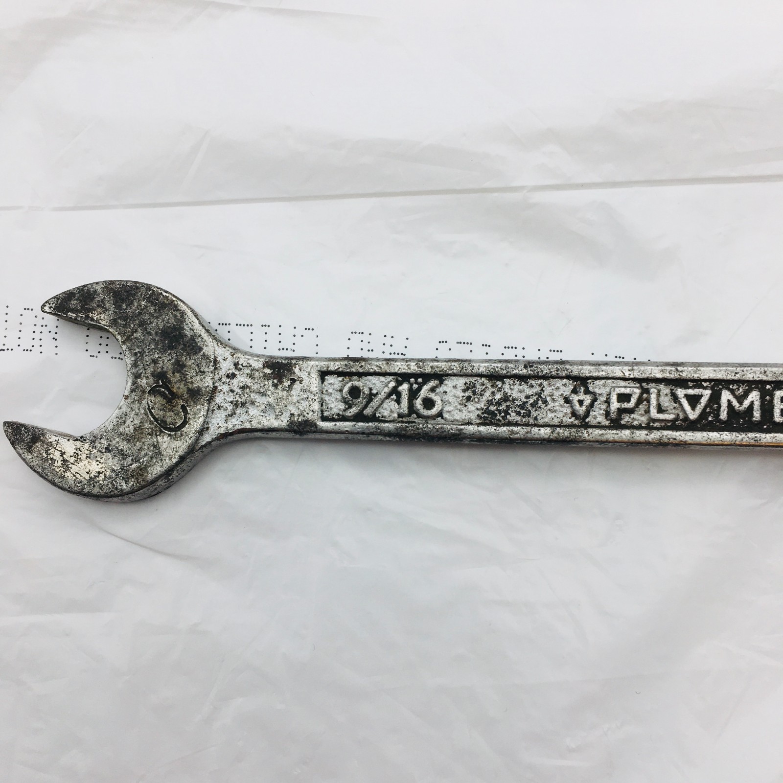 Plomb Tools 9/16″ Combination Wrench 12 #1218 Point Vintage USA Plumb