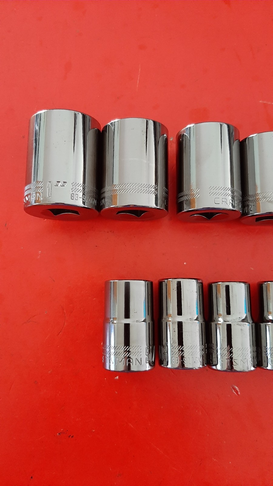 New Craftsman OVERDRIVE 1/2″ Drive SAE 11pc Shallow Socket Set 3/8″ to 1″ 6pt