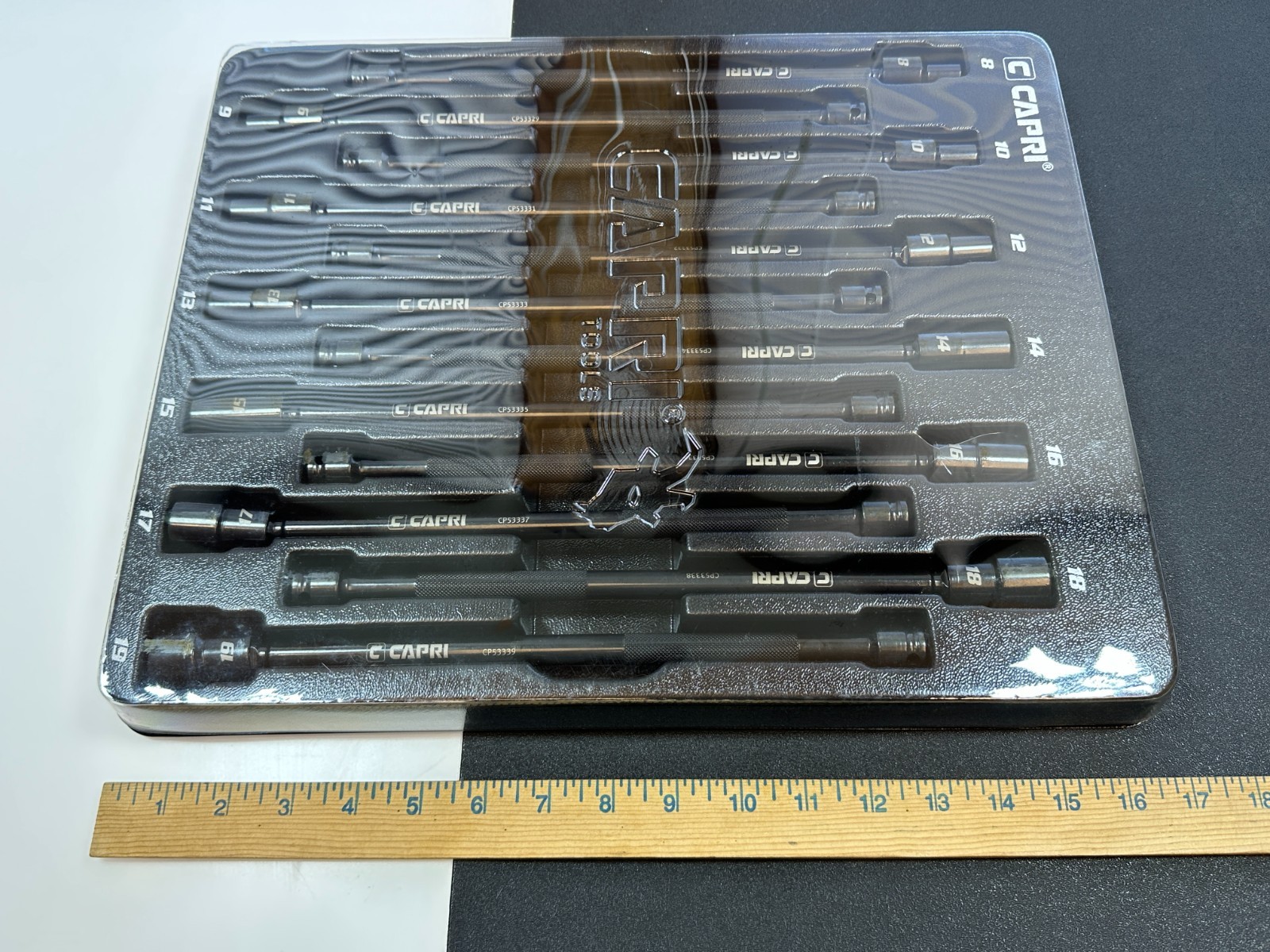 NEW Capri 3/8″ Drive METRIC Pinless Universal Long Extension Impact Socket Set