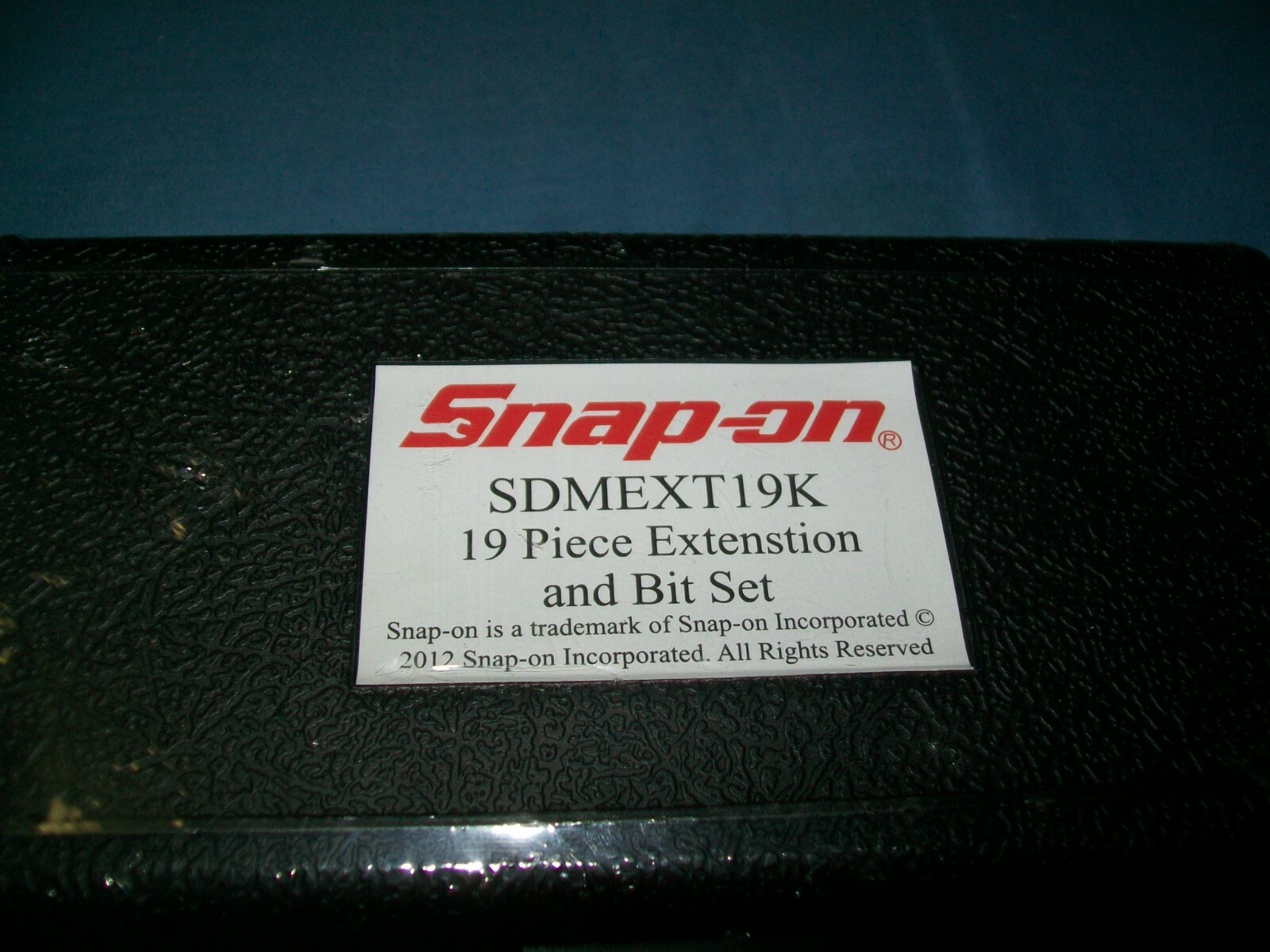 NEW Snap-on SDMEXT19K Ratchet Screwdriver Bit 19pc SET HEX Shank in Case Sealed