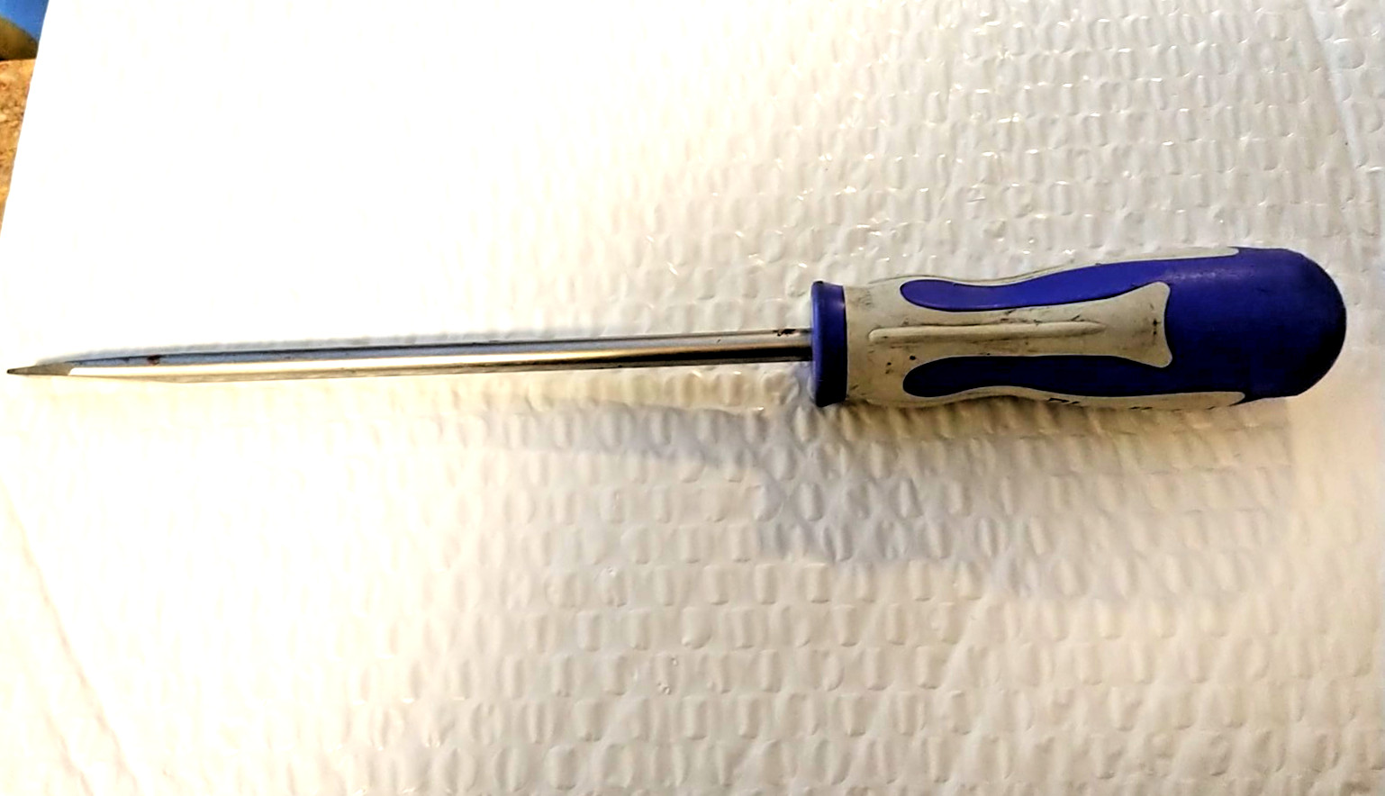 BLUE POINT 3/8″ FLAT / SLOTTED SCREWDRIVER, 12” LONG *COMFORT HANDLE*