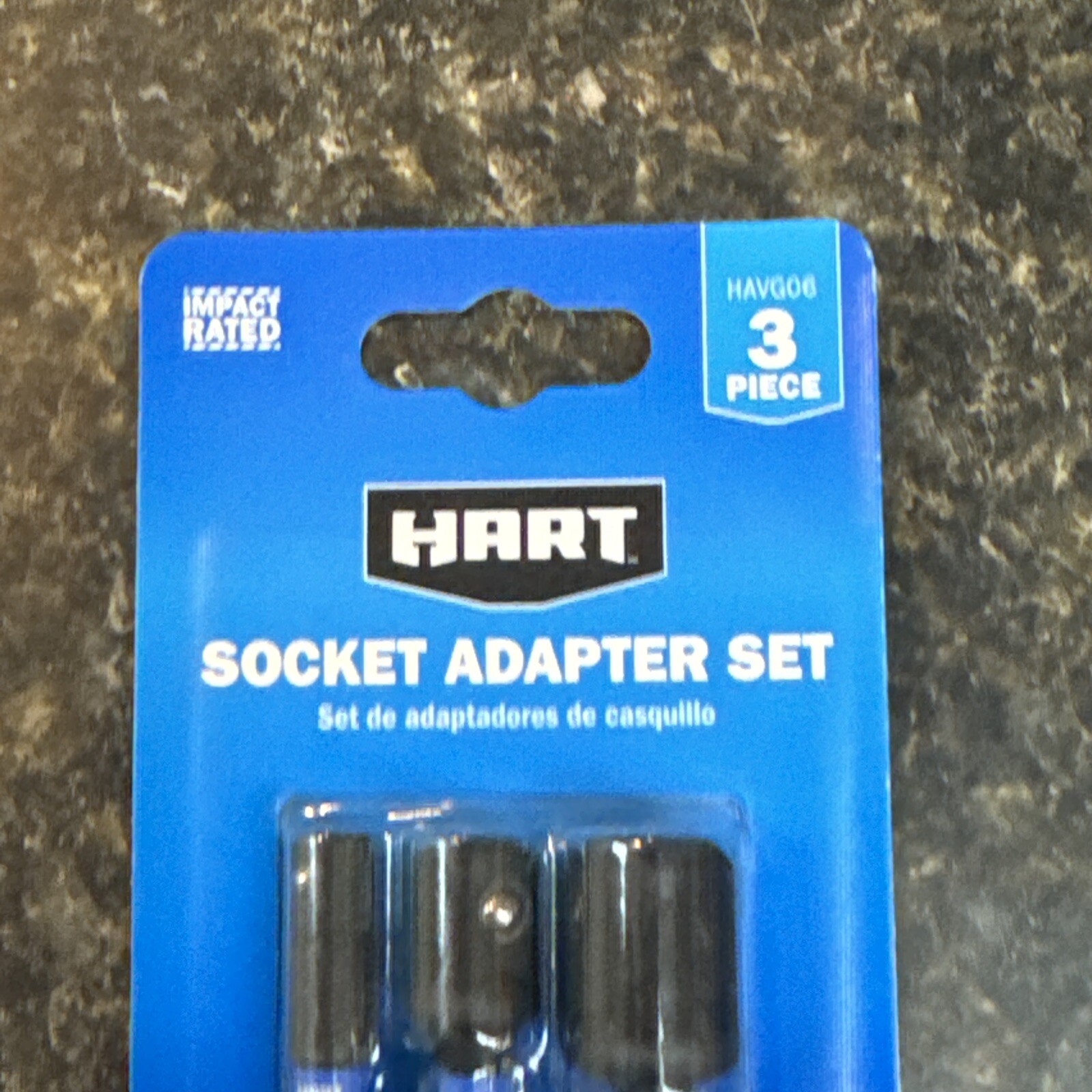 3-Piece Socket Adapter Set, 1/4-inch, 3/8-inch, 1/2-inch. Hart Brand