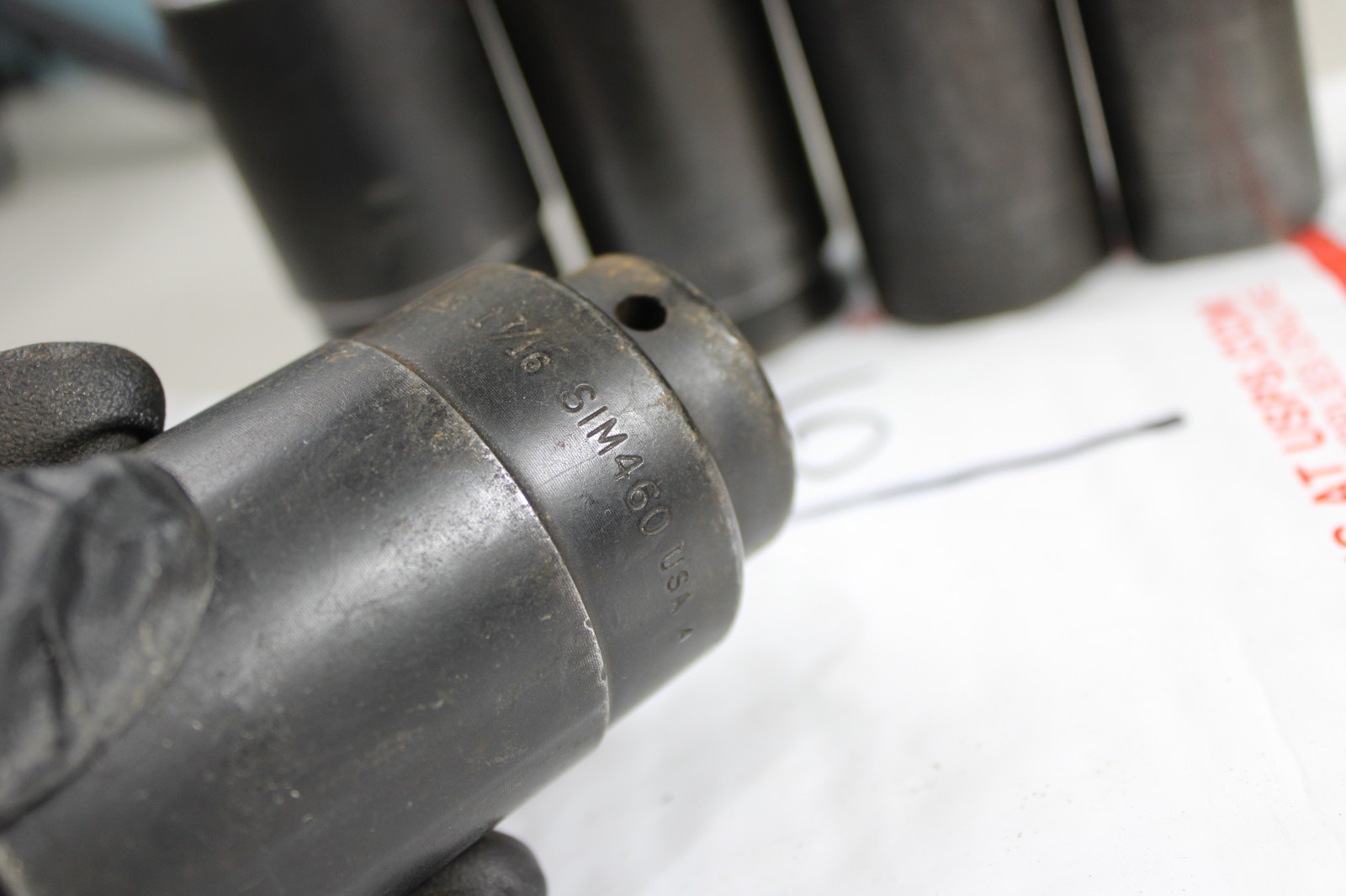 Snap On Tools 6-Pc Mixed SAE 1/2” Drive Deep Impact Socket Set USA Lot