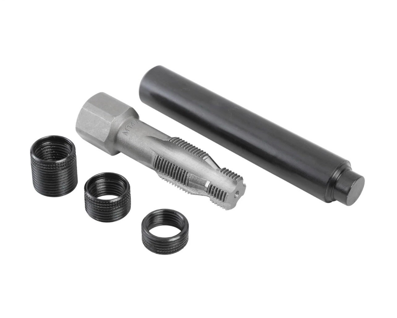 25647 5-Piece Spark Plug Saver, M14-1.25 Thread Reamer and Thread Inserts, In…