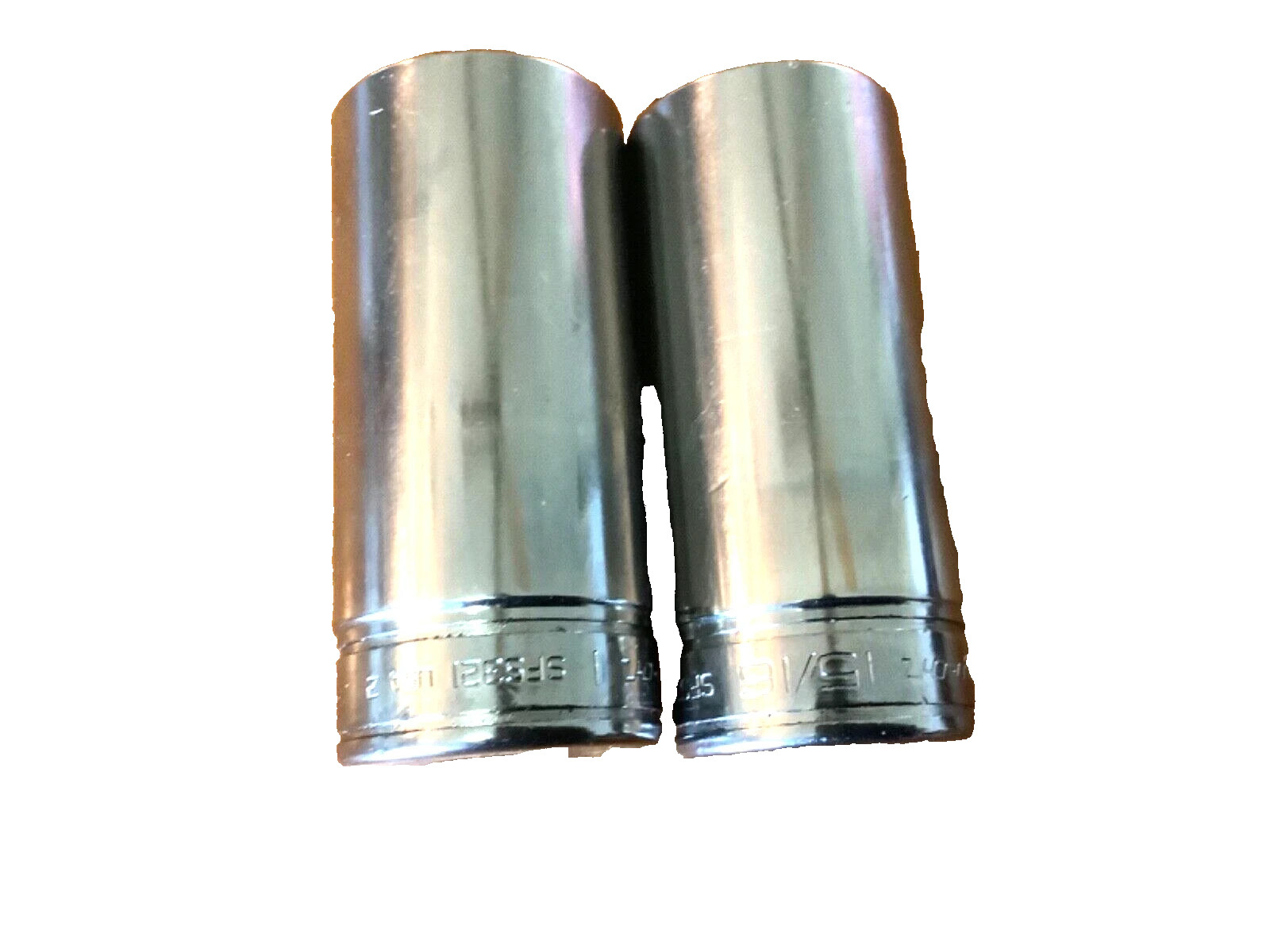 Snap-on 3/8″ drive 15/16″ & 1″ 6-point Deep Sockets SFS301 SFS321 USA NEW