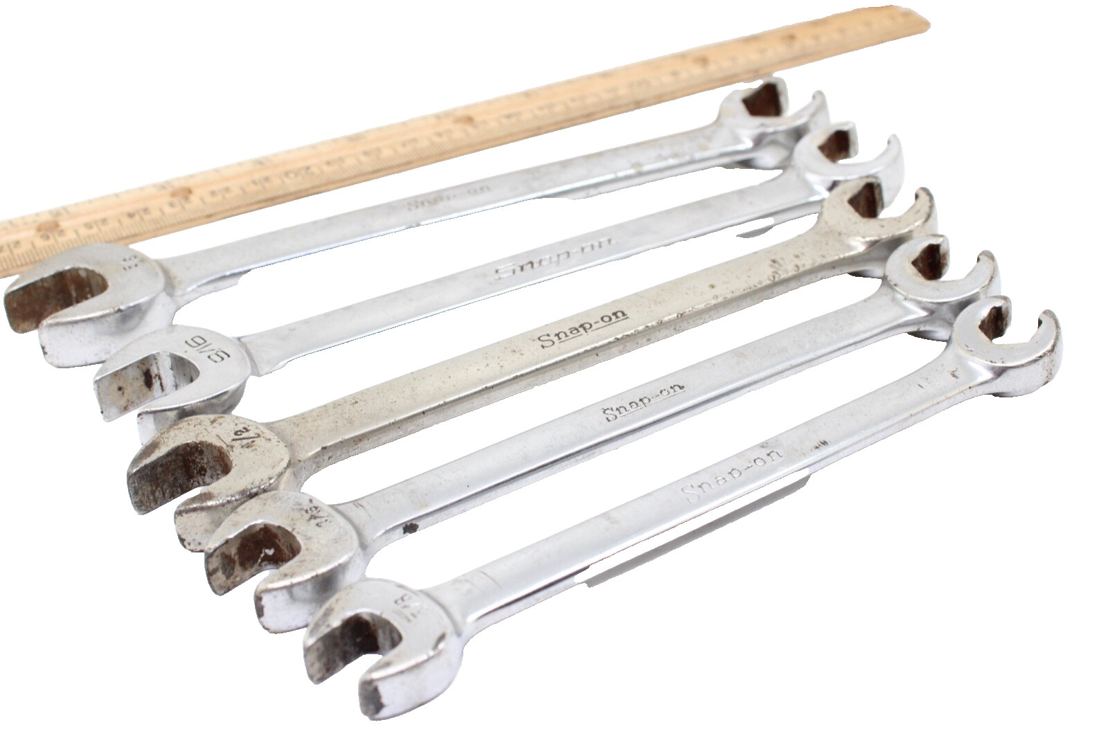 Snap On RXS12-RXS20 3/8″-5/8″ SAE 5 Piece Flare/Open End Combination Wrench Set