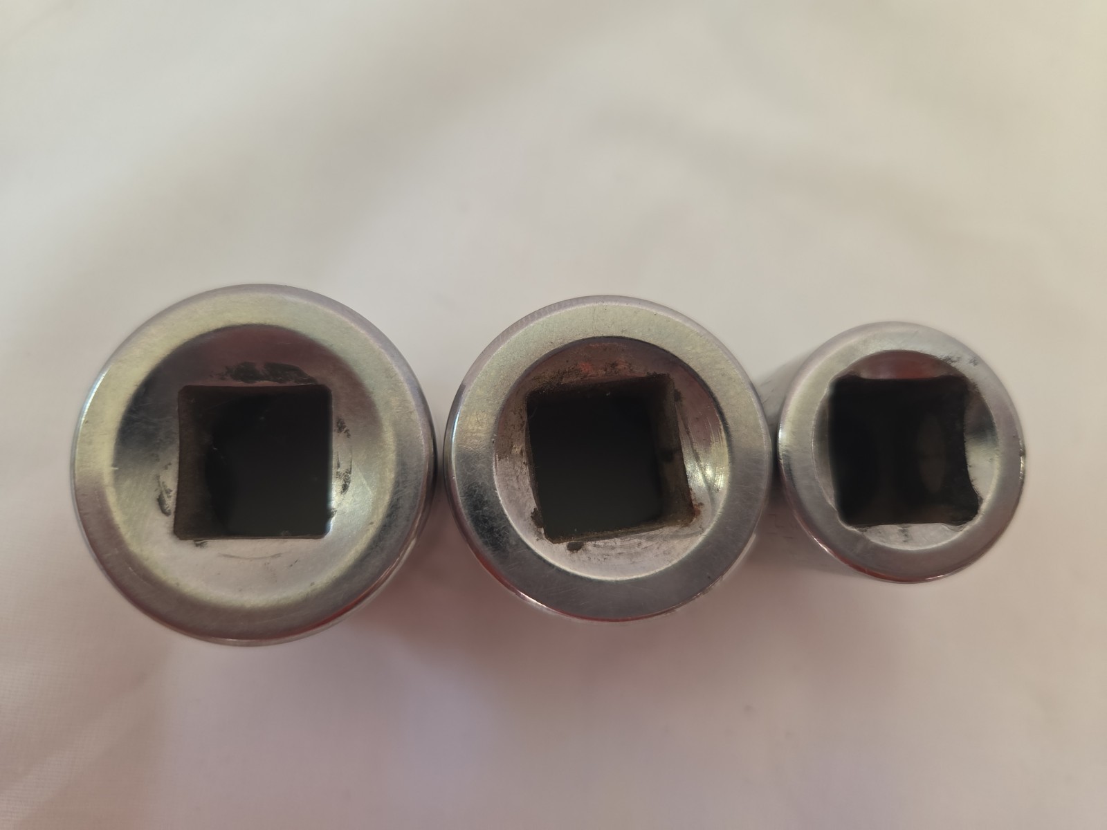 Craftsman USA 1/2” Drive 8 Point Socket Set 3pc Double Square Reverse Torx