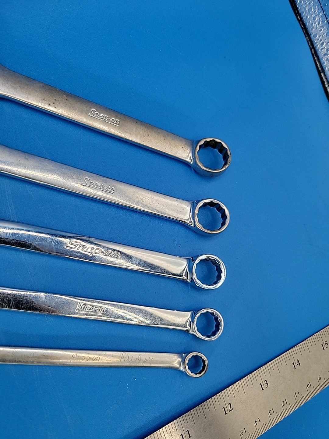 Snap-on Stubby Combination Wrench Set 5/16” to ⅝” 6mm to 19mm OEX 10 Pcs T-2-9