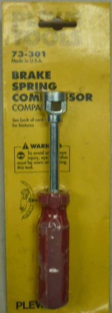 NOS! PLEWS COMPACT BRAKE SPRING COMPRESSOR, No. 73-301