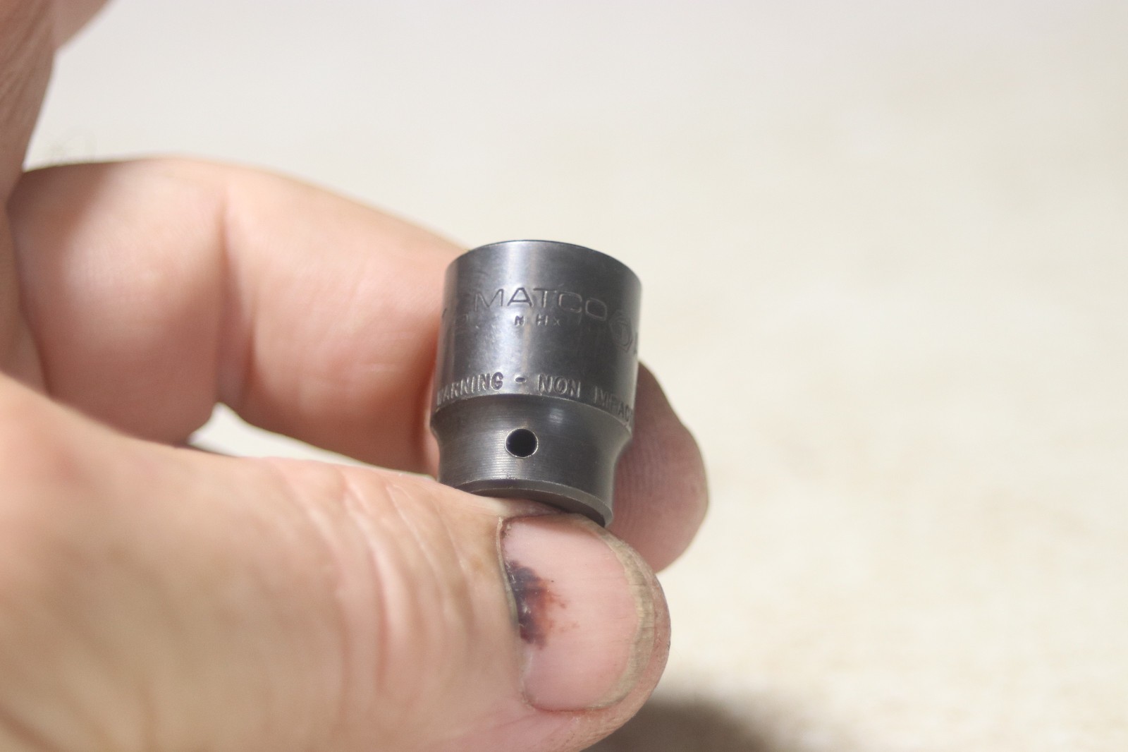 Matco Tools AP166 1/4 Inch Drive 1/2 6 Point Socket