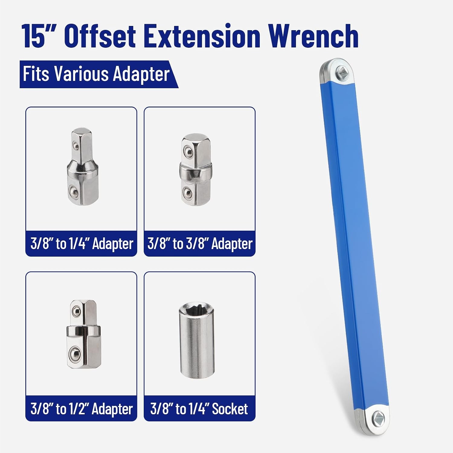 Wrench Extender & Offset Extension Wrench Set – Impact Ready for Tight Spaces