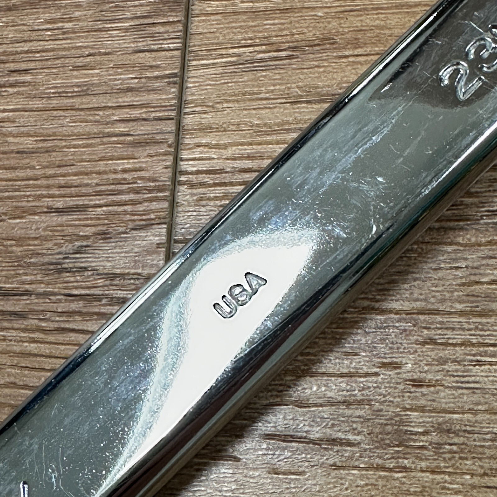 Bonney MEB23L Metric 23mm Combination Wrench 12 Pt USA Chrome Vintage 12.5″ Long