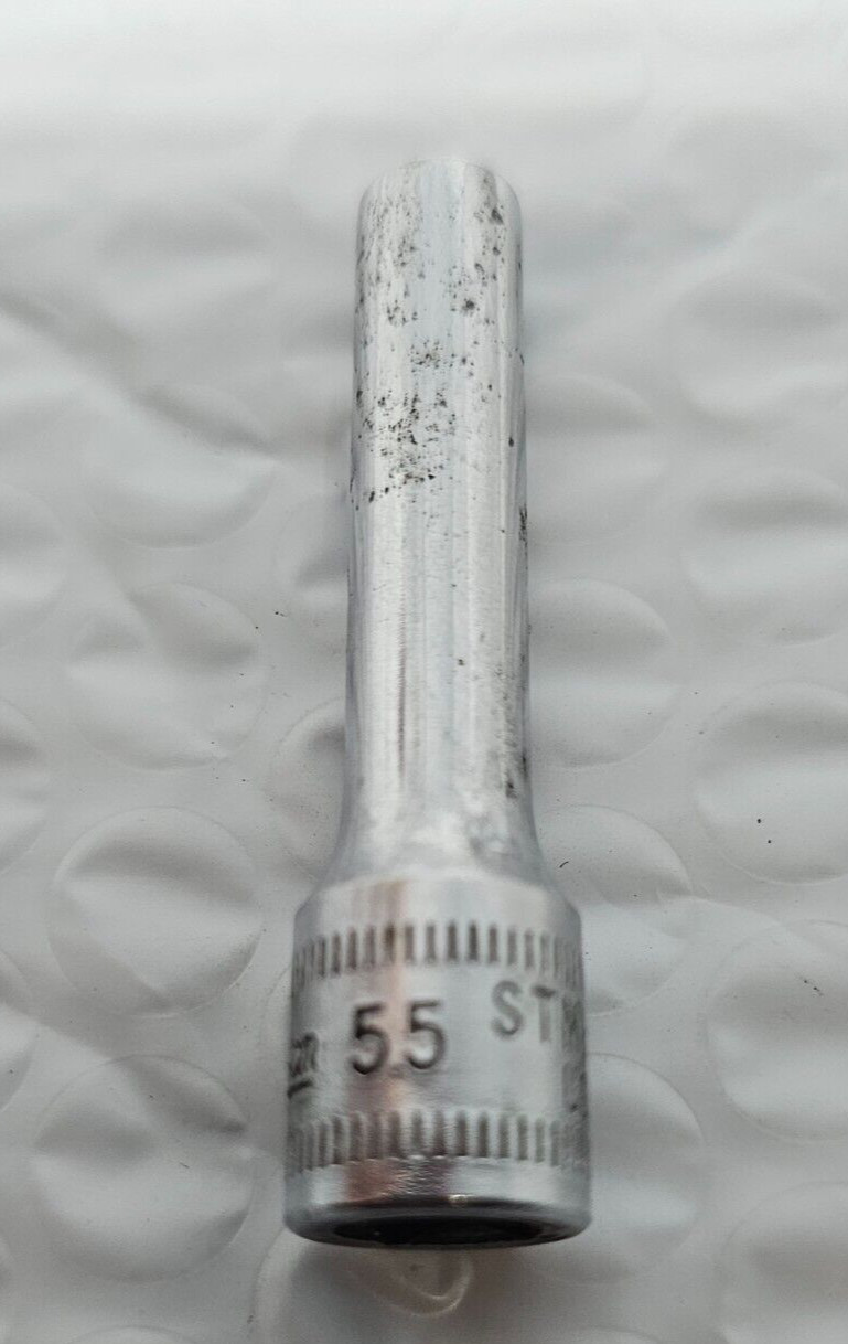 SNAP ON STMM5.5, 1/4″ DRIVE, 5.5MM. SOCKET, 2″ DEEP, 6 POINT.
