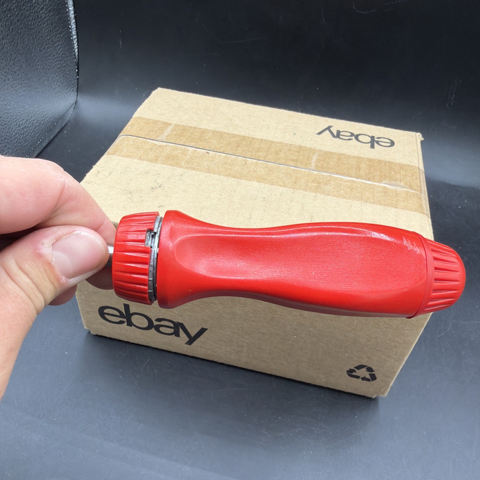 Snap On Tools SSDMR4A USA Ratcheting Screwdriver Red With One Bit