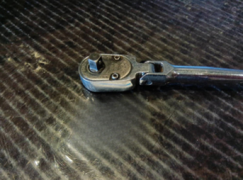 Snap-on Tools 1/4 Swivel Ratchet THLFD72 Orange Old hard Grip