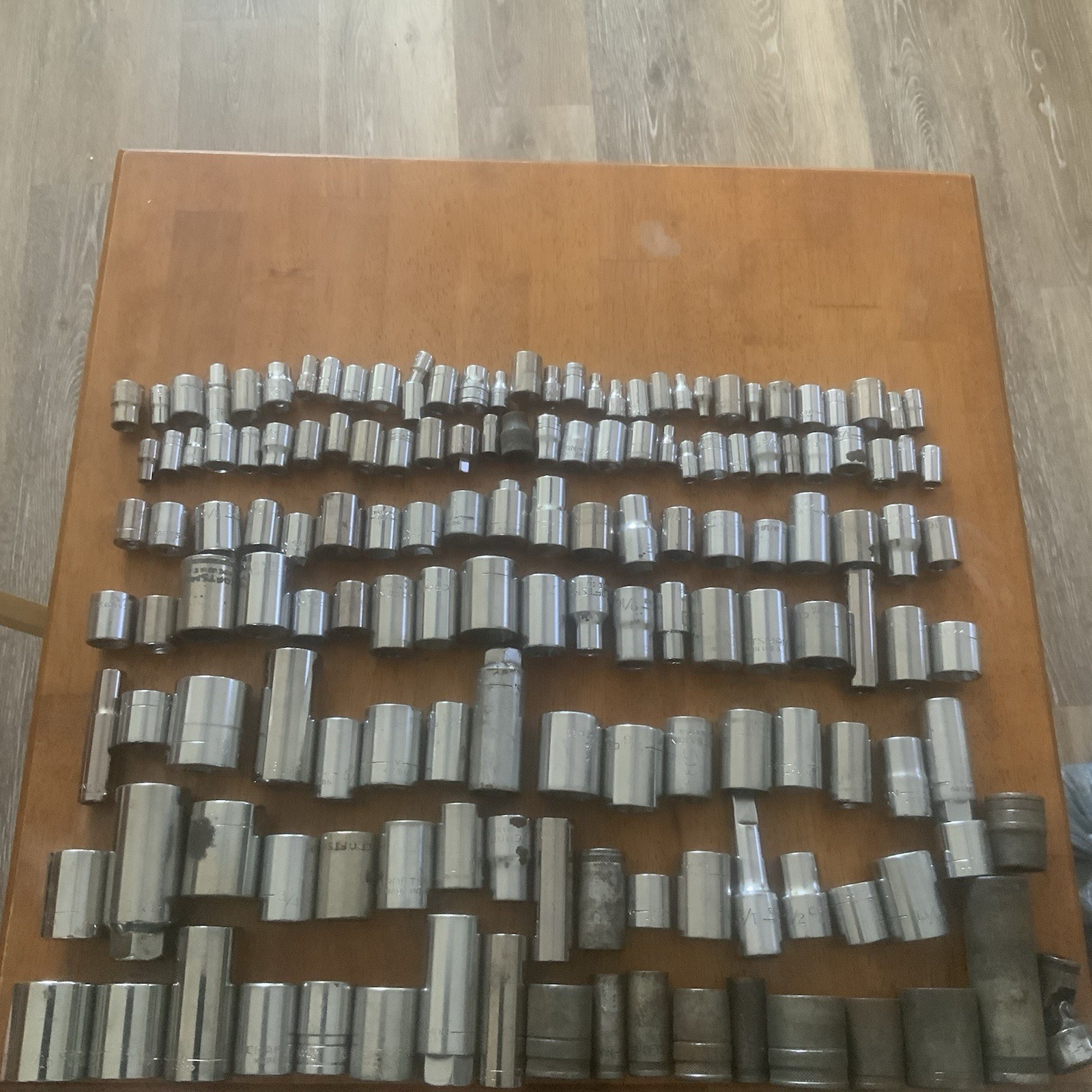 Lot Of 155 All Craftsman Sockets & Extension (Mixed Sockets Lot) Vtg Euc